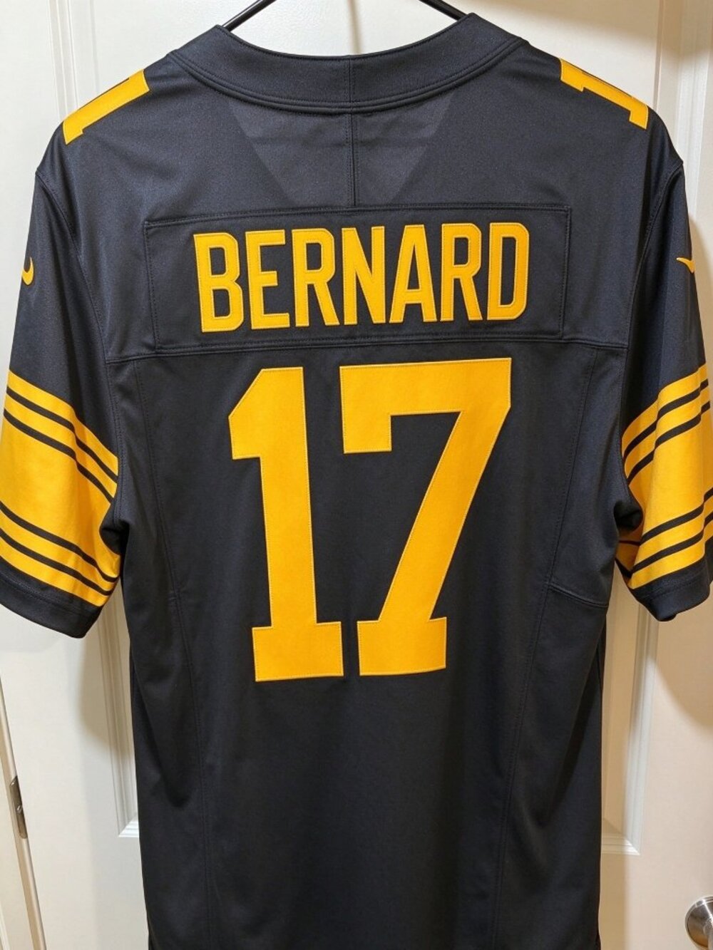 Germie Bernard Black Jersey Vapor Stitched Gold